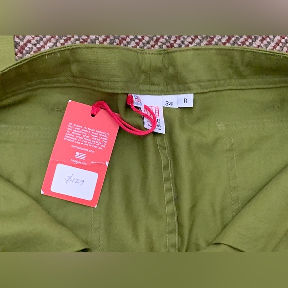 Men’s 34 R Topo Designs 100% Cotton Active Hybrid Outdoor Hiking Pants NWT - Picture 6 of 15
